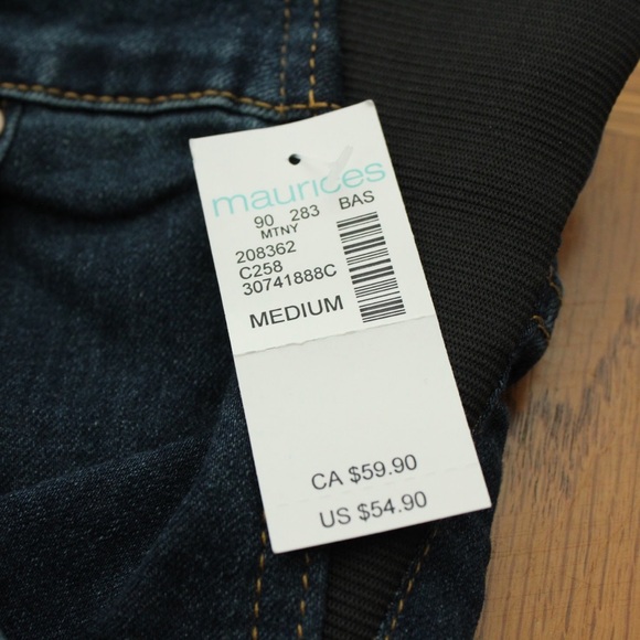 Kancan Exclusive For Maurices Maternity Blue Short Overalls Size M - Picture 10 of 10